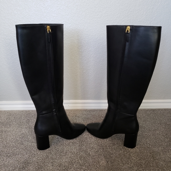 Tory Burch Kira 70mm knee boot black women's shoes size 6 - Picture 6 of 16